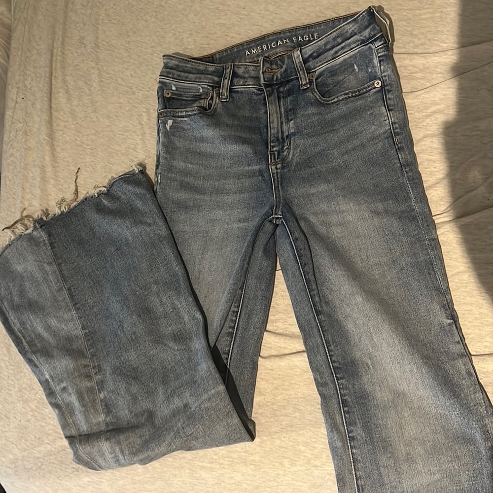 American Eagle wide leg next level stretch jeans
